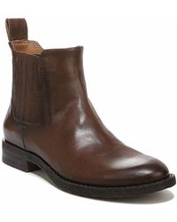 Franco Sarto - S Linc Chelsea Ankle Bootie Dark Brown Leather 5 M - Lyst