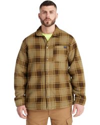 Timberland - Gritman Check Heavy-weight Fleece Shirt - Lyst