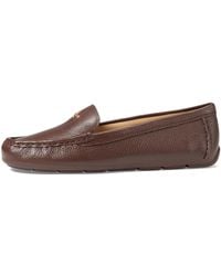 COACH - Marley Leather Driver Loafer Flat - Lyst