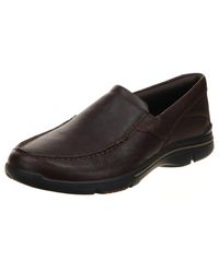 Rockport - Eberdon Dark Brown Leather 13 W - Lyst
