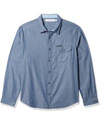 calvin klein denim button down