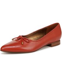 Naturalizer - S Joiner Pointed Toe Ballet Flat Tomato Red Leather 6.5 W - Lyst