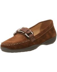 Geox - Wintergrin 1 Moccasin With Buckle,dk Brown,36 Eu - Lyst