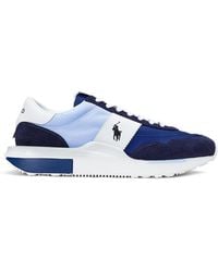 Polo Ralph Lauren - Train 89 Suede & Oxford Sneaker - Lyst