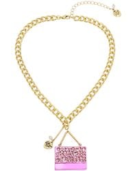 Betsey Johnson - S Going All Out Purse Pendant Necklace - Lyst