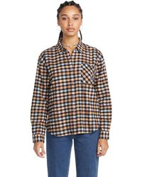 Volcom - Plaid To Meet U Long Sleeve Flannel Shirt - Lyst