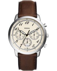 Fossil - Neutra Arabic Chronograph Stainless Steel Watch - Lyst