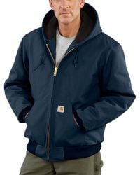 Carhartt - Mens Loose Fit Firm Duck Insulated Flannel-lined Active Jacket - Lyst