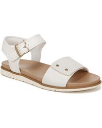 Dr. Scholls - S Nicely Sun Flat Sandal Off White 10 M - Lyst
