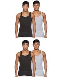 Hanes - Comfortsoft Moisture Wicking Tagless Tank Undershirts – - Lyst