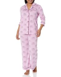 Cosabella - Plus Size Bella Printed Long Sleeve Top & Pant Pajama Set - Lyst
