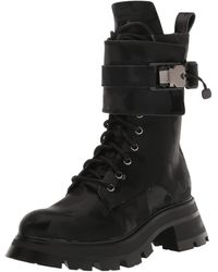 DKNY - Lace-up Lug Sole Combat Boot Fashion - Lyst
