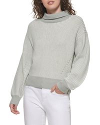 DKNY - Bubble Sleeve Warm Cozy Sportswear Sweater - Lyst