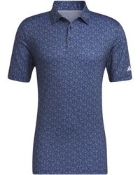 adidas - Ultimate365 Allover Print Golf Polo Shirt - Lyst