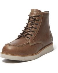 Timberland - Bottes Mi-Hautes En Cuir À Lacets Redwood Edge - Lyst