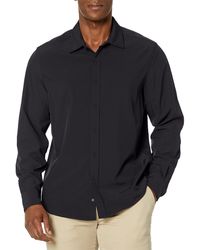 Kenneth Cole - Stretch Solid Button-down Long Sleeve Shirt - Lyst