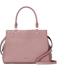 Kate Spade - Leila Pebbled Leather Medium Triple Compartment Satchel - Lyst