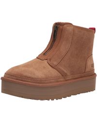 ugg neumel platform zip brown