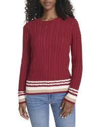 Tommy Hilfiger - Sportswear Cotton Crewneck Cable Sweater - Lyst