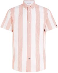 Tommy Hilfiger - Short Sleeve Linen Blend Shirt - Lyst
