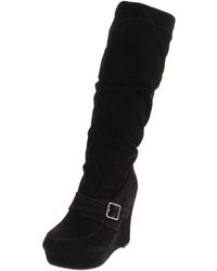 Madden Girl - Etalia Knee-high Boot,black Fabric,6.5 M Us - Lyst