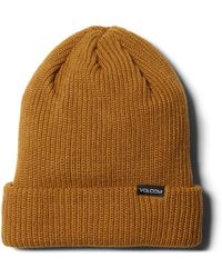 Volcom - Polar Lined Roll Over Classic Fit Beanie - Lyst