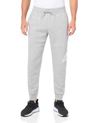 adidas - Essentials Fleece Tapered Cuffed Big Logo Pants - Lyst