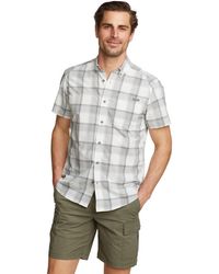 Eddie Bauer - Pack It Tech Seersucker Shirt Light Gray - Lyst