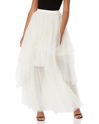 BCBGMAXAZRIA - Tiered Ruffle A Line Maxi Skirt - Lyst
