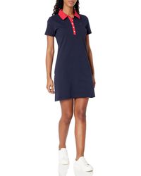 Nautica - Woven Collar Polo Short Sleeve Dress - Lyst