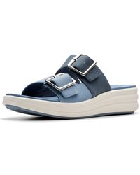 Clarks - Drift Buckle Slide Sandal - Lyst
