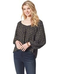 Jessica Simpson - Danica Sweetheart Neck Long Sleeve Top - Lyst