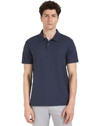 Calvin Klein - Micro Waffle Polos Ink - Lyst