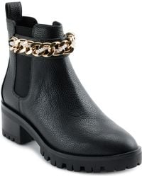 Karl Lagerfeld - Paris Pierson Lug Sole Chelsea Boot With Chain Embellishment Ankle - Lyst