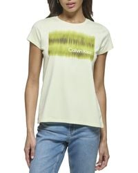 Calvin Klein - Everyday T Shirt Short Sleeve Logo Print - Lyst