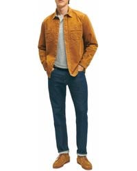 Brooks Brothers - Long Sleeve Button Down Medium Wale Corduroy Shirt Jacket - Lyst