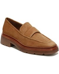 Vince - S Robin Slip On Loafer Light Fawn Brown Suede 5 M - Lyst