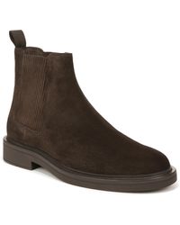 Vince - S Erik Chelsea Boot Cocoa Brown Suede 7 M - Lyst