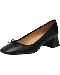 COACH - Ava Leather Ballet Pump - Lyst