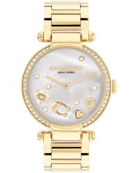 COACH - Stainless Steel Wristwatch With Crystals - Water Resistant 3 Atm/30 Meters - Premium Fashion Timepiece For Her - Perfect For Day - Lyst