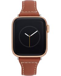 Anne Klein - Leather Fashion Band For Apple Watch Secure - Lyst