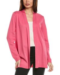 Jones New York - Open Front Cardi W/novelty Placket - Lyst