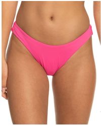 Roxy - Standard Beach Classics Hi-leg Bikini Bottom - Lyst
