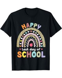 Birkenstock - Happy Last Day Of School Rainbow Leopard Teacher Student T-shirt - Lyst
