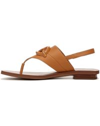 Franco Sarto - S Emmie Slingback Flat Sandals Tan Brown 10 M - Lyst