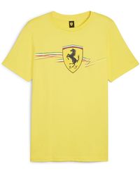 PUMA - Scuderia Ferrari Race Big Shield T-Shirt - Lyst