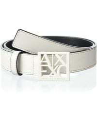 Emporio Armani - A | X Armani Exchange Ax Tonal Logo Hardware Belt - Lyst