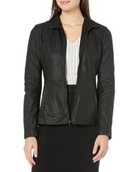 Lark /& Ro Womens Scuba Leather Jacket