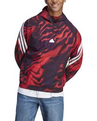 adidas - Future Icon All Over Print Hoodie - Lyst