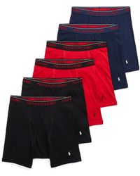 Polo Ralph Lauren - Classic Fit Knit Boxer Brief 2 Polo Black/2 Rl2000 Red/2 Cruise Navy 2 Lg - Lyst